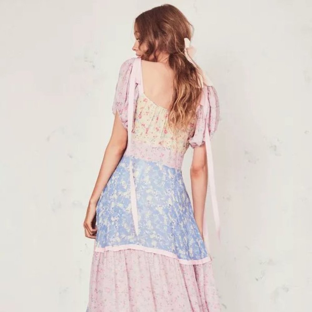 Loveshackfancy Jessie dress multicolor 2 - Picture 4 of 6